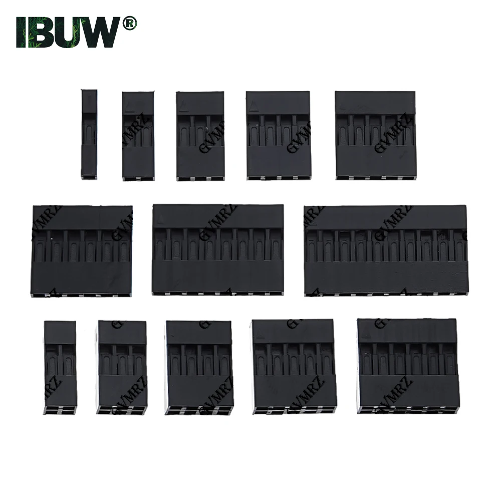 100PCS (2X2P/2x3P/2x4P ect.) 1P/2P/3P/4P/5P/6P/7P/8P/9P/10P Dupont Plastic Shell Plug 2.54mm Single RowDupont Connector sample
