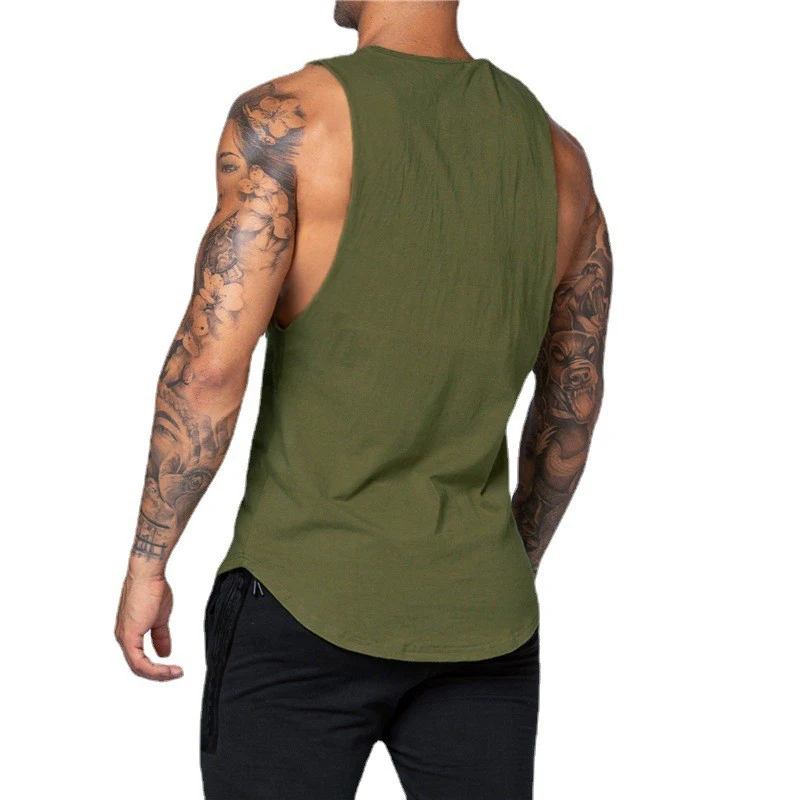 New Arrivals Men\'s Tank Top Training Clothing Bodybuilding Singlets Sleeveless Sports Workout Vest