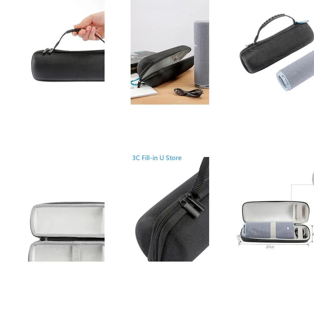 G8TA Speaker Case Carrying Bags Loundspeaker Handbag Storage Box for Sound Speaker Protective Bag with Soft Inner