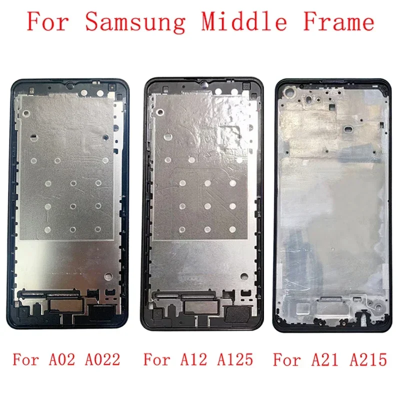 

Middle Frame LCD Bezel Plate Chassis For Samsung A02 A12 A21 A20S Phone Housing Metal Middle Frame Repair Parts