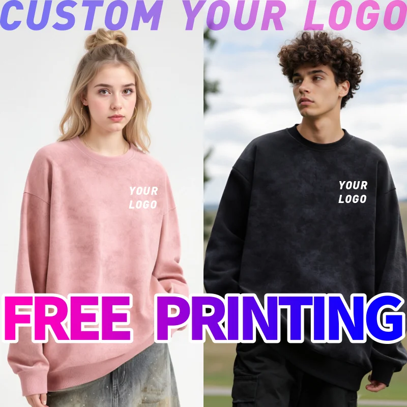 

Свитер на заказ с бесплатным принтом логотипа, винтажный стираный дизайн, хлопковые рубашки с длинными рукавами и восковым принтом, культурные рубашки, мужские и женские повседневные рубашки