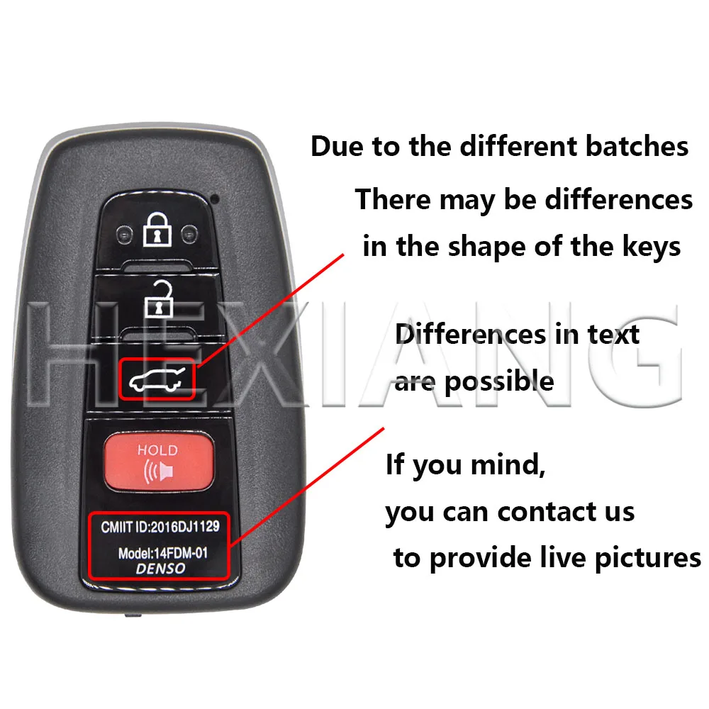 DR 2/3/4 Button Replacement Car Smart Key Shell Support VVDI XM38 For Toyota Corolla Cmary Land Cruiser Prado RAV4 CHR Prius