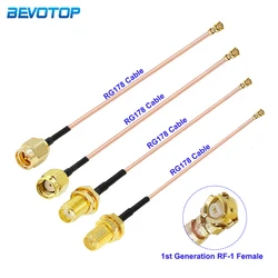 Cable de extensión SMA a IPEX RG178, 1 piezas, uFL macho a/u.FL/IPX/IPEX-1, adaptador hembra RF Coaxial, Cable de extensión de antena WIFI