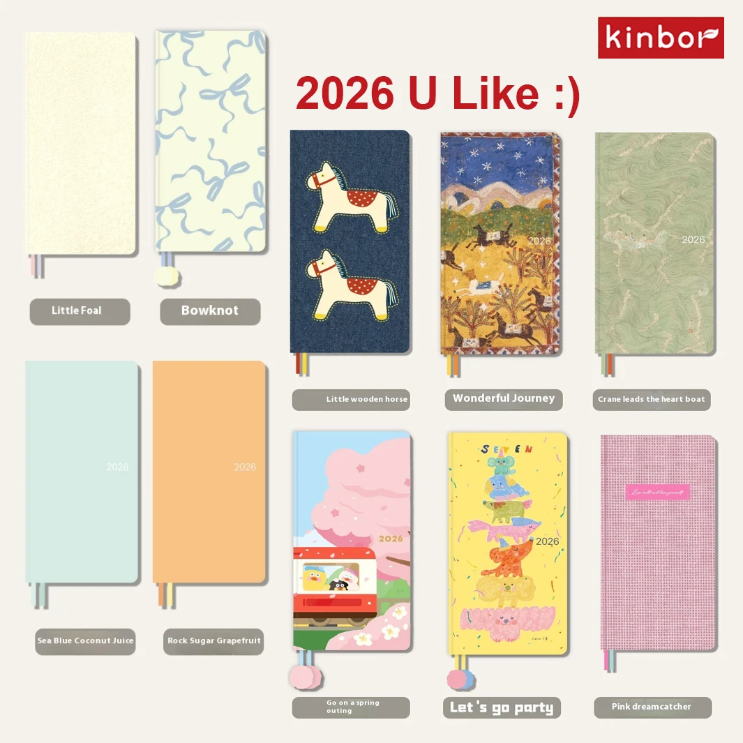 Kinbor 2026 Tygodniowy Planer Kieszonkowy Notatnik Plan Tygodnia Harmonogram Planowanie Książka Dziurkacz Efektywność Ręczny Dzienny Zapis