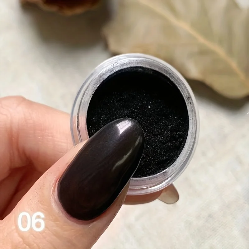 مرآة سحرية ملونة من Polvo para uñas، polvo de uñas de titanio souper brante، inodoro، polvo fina، Adeado para princi #6