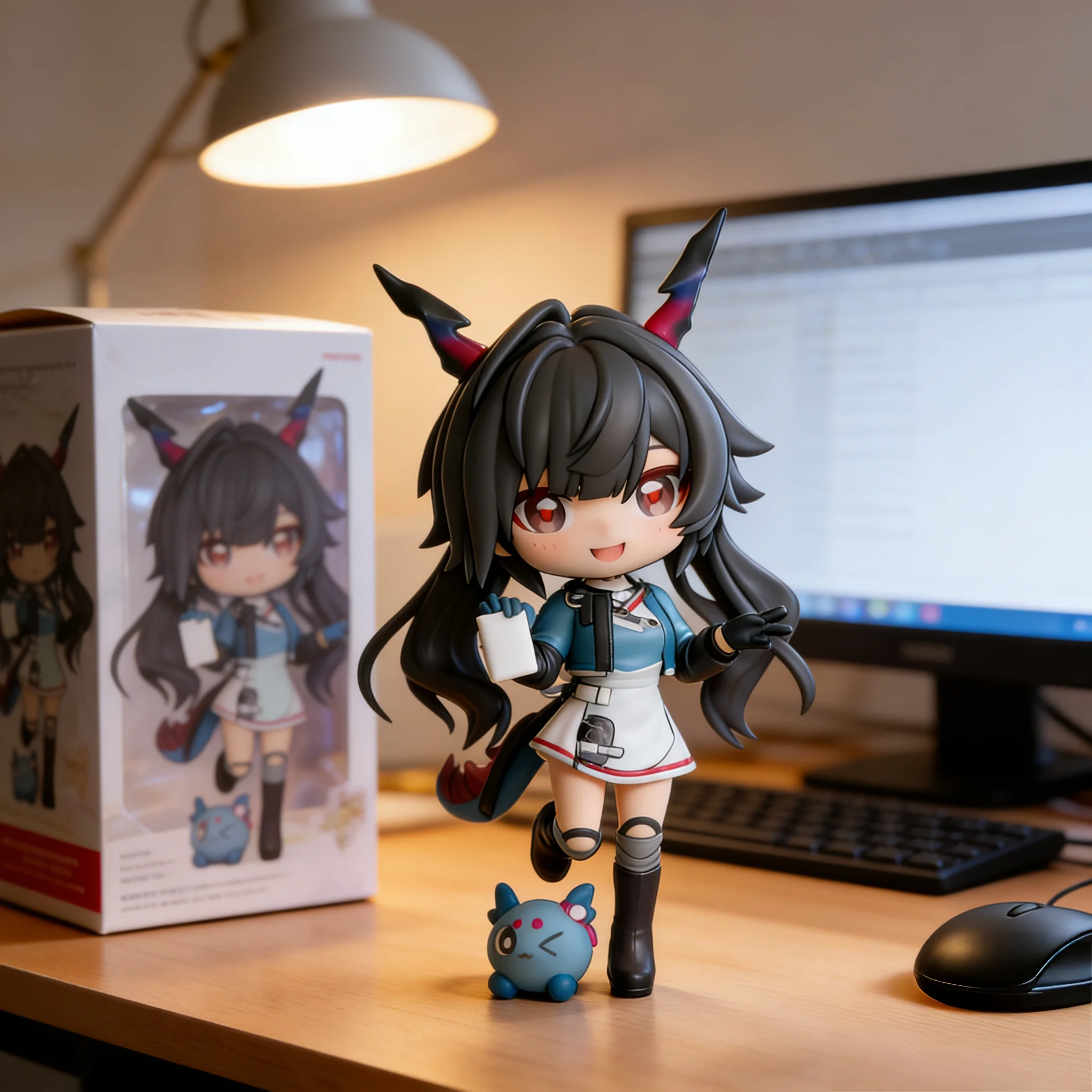 

Бесплатная доставка: Аниме-фигурка из хлопка Arknights Endfield Endmin Chen Qianyu Q-версия