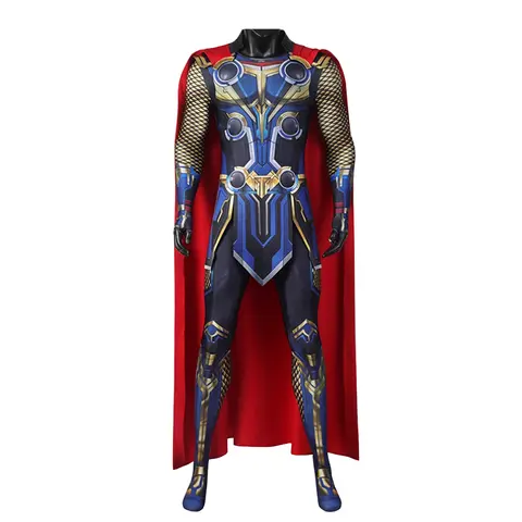 Love and Thunder Cosplay Costume Adult Bodysuit Thor Outfit Cape Halloween Suit