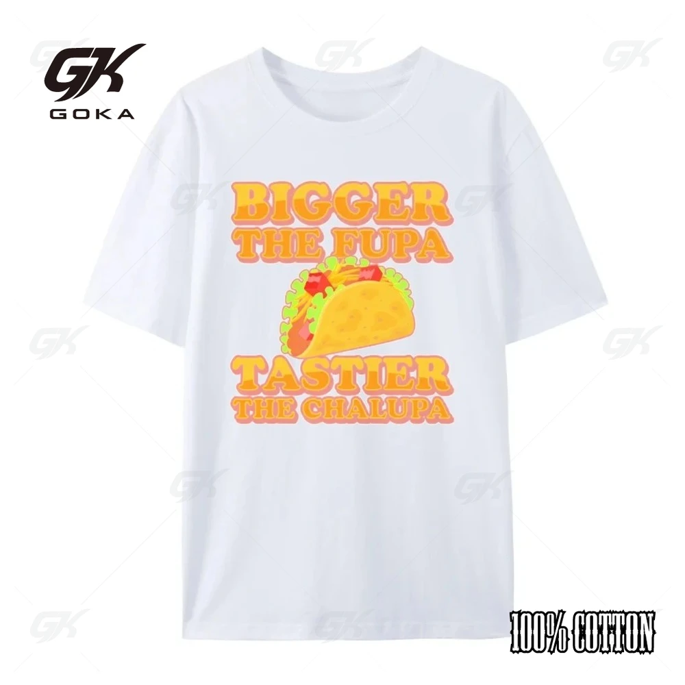أكبر The Fupa Tastier The Chalupa المتضخم تي شيرت الرجال جديد في بلايز و تي شيرت الطباعة تي شيرتات ورق الرسم البياني