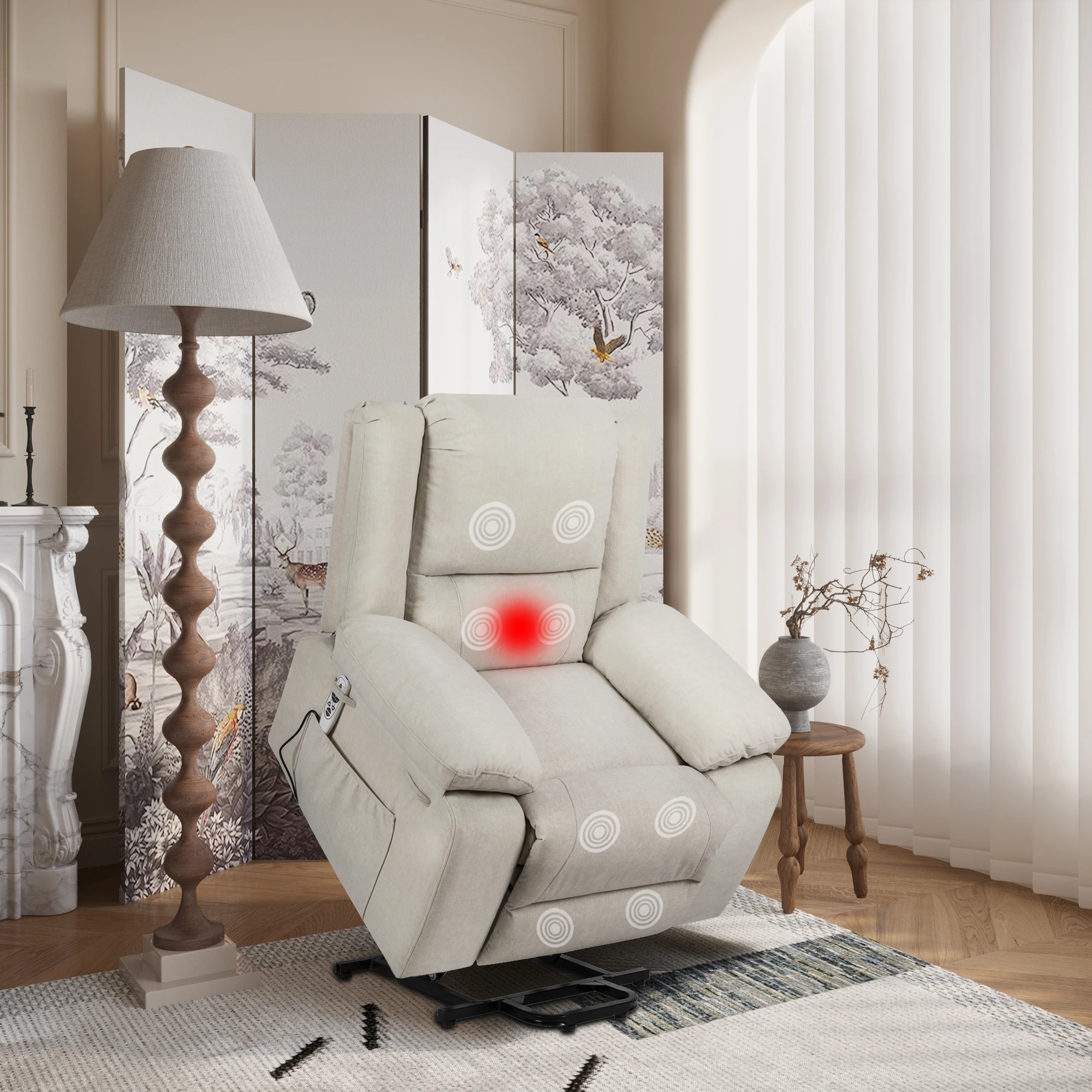 حار بيع الحديثة عالية الجودة كرسي رفع كهربائي أريكة الولايات المتحدة نمط كرسي الاستجمام النسيج غرفة نوم فندق استخدام كبار السن ودية #4