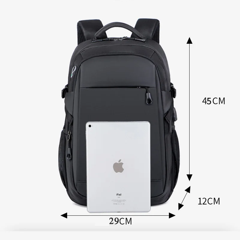 2026 حقيبة كمبيوتر رجالية عصرية للأعمال والسفر سماعة الرأس جاك فيلم حقيبة الظهر الأعمال التنقل الترفيه حقيبة ظهر الطالب #2