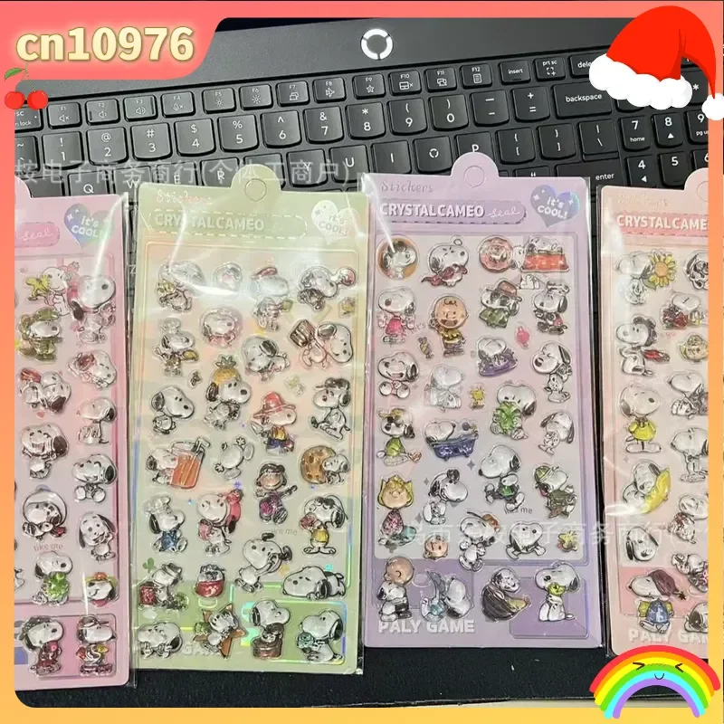 48pcs Anime Japanese 3d Embossed Stickers Cute Goo Card Stickers Diy Mobile Phone Decoration Crystal Wallet Stickers Gifts