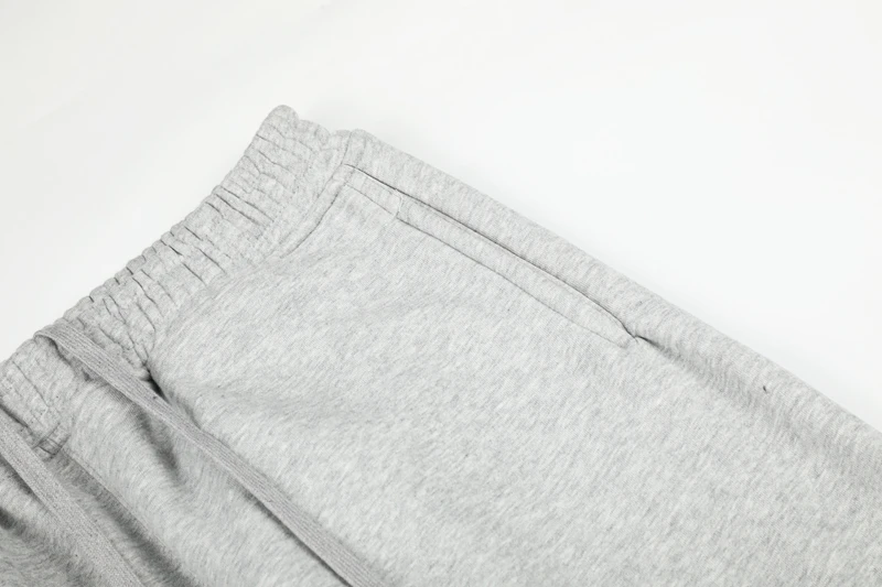 Kirschblüten-Grafik Jogginghose für Herren, Baumwolle, Elastischer Bund, Stickerei, Oversized American Streetwear Sport-Trainingshose – Detail 10
