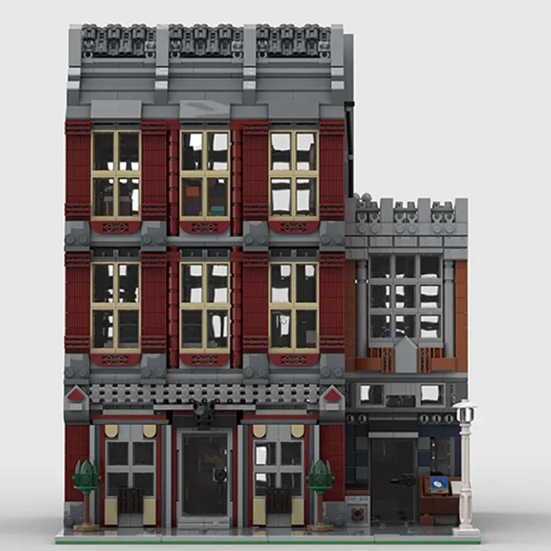 Moc Building Bricks City Street View Model Town Cat Cafe Technology blocchi modulari regali giocattoli per bambini set fai da te assemblaggio