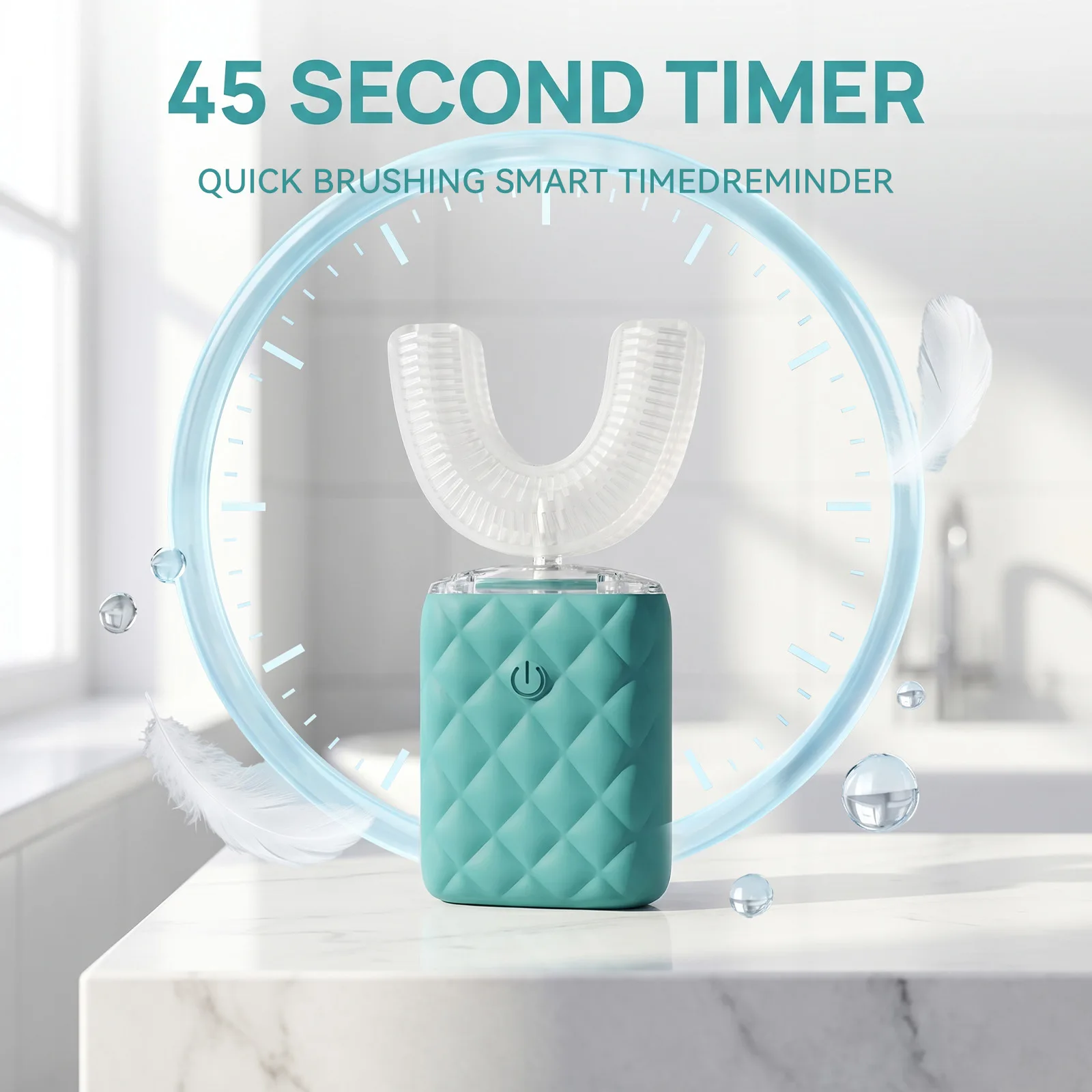 Automatic U Shaped Electric Toothbrush USB Charging for Adults Children Silicone 360 Degrees Smart Sonic Toothbrushes Waterproof