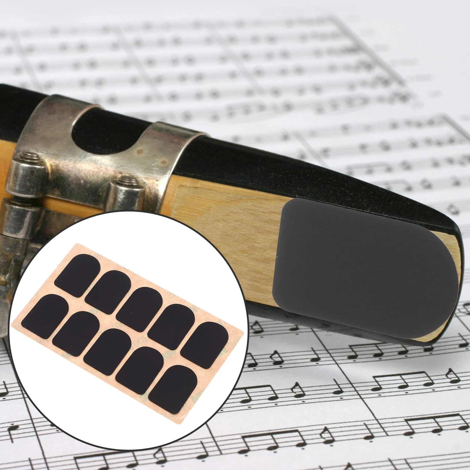

10 Pcs Teeth Pads Clarinet Tooth Alto Saxophone Silica Gel Thick Mouthpiece Patch