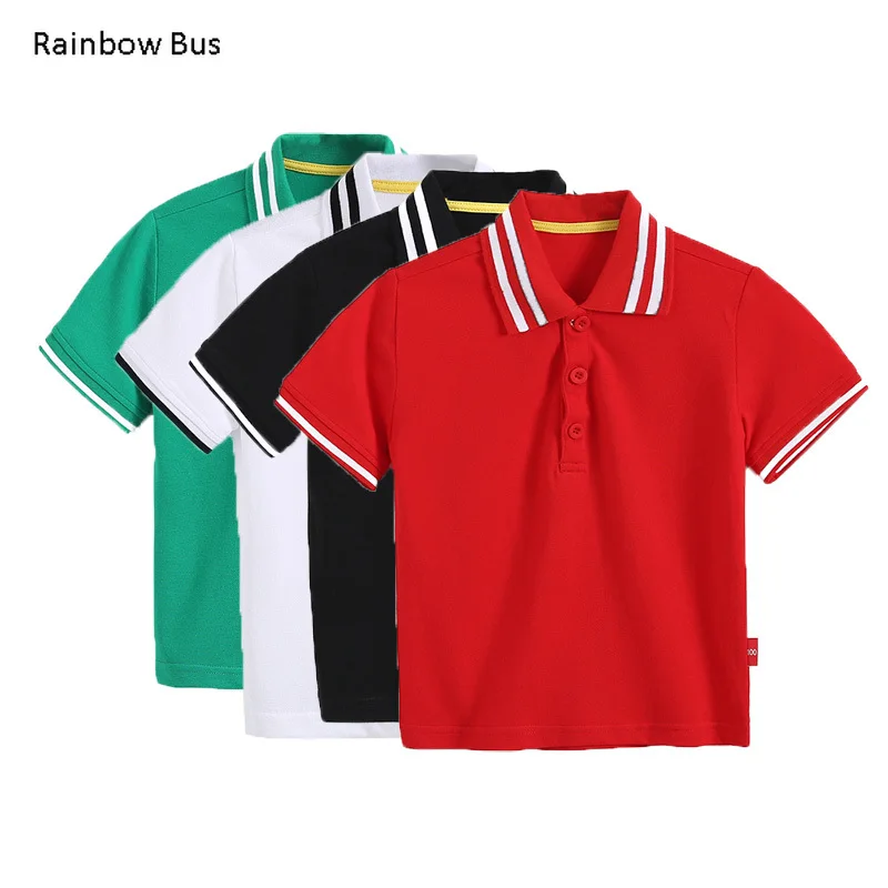 

Boys Polo Shirts 100% Cotton Short Sleeve Kids Shirt for Boys Collar Tops Tees Fashion Baby Boys Girl Shirts 2-10Y Child Clothes