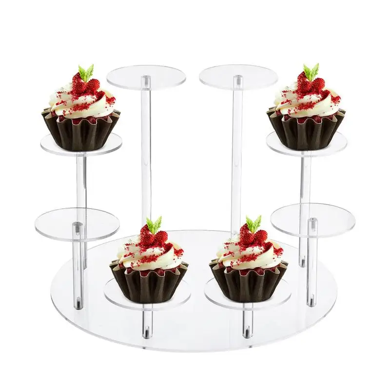 8 Tier Display Stand Perfume Organizers 8 Tier Multi-Use Clear Display Risers For Figures Cosmetics Collections Countertop