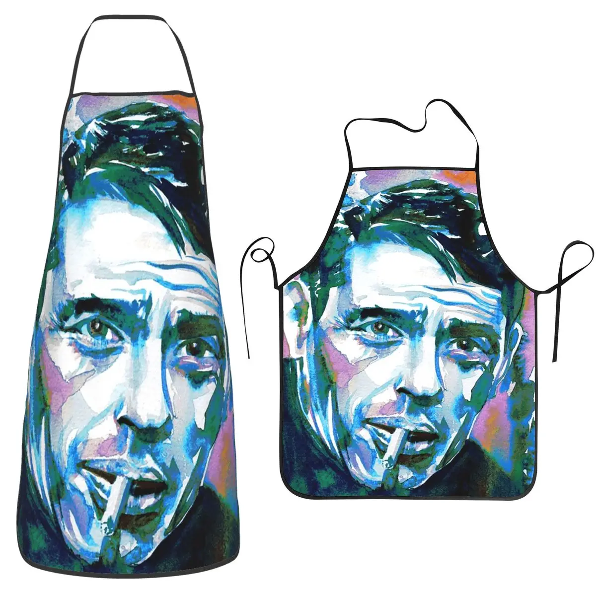 Jacques Brel Watercolor Portrait Aprons Chef Baking Tablier Waterproof Bib Kitchen Cleaning Pinafore for Women Men Painting