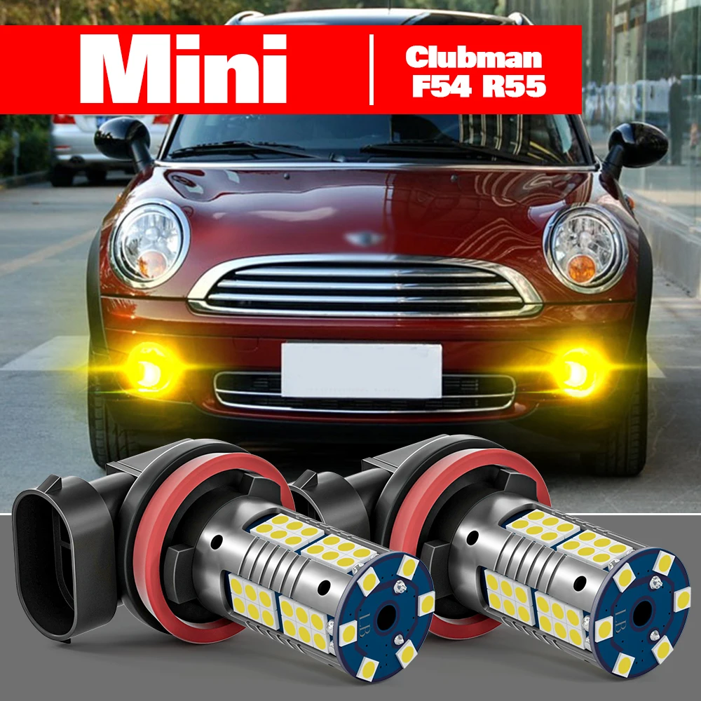 

For Mini Clubman F54 R55 2007-2019 2pcs LED Fog Light Accessories 2008 2009 2010 2011 2012 2013 2014 2015 2016 2017 2018