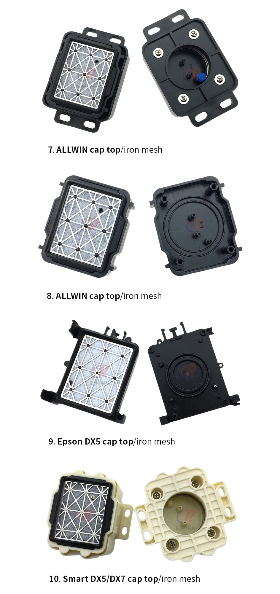 4er-Set Capping-Station für Epson DX5 DX7 I3200 4720 XP600 TX800 Druckköpfe für Allwin Xuli SkyColor X-Roland DTF UV Drucker Capping-Top – Detail 5