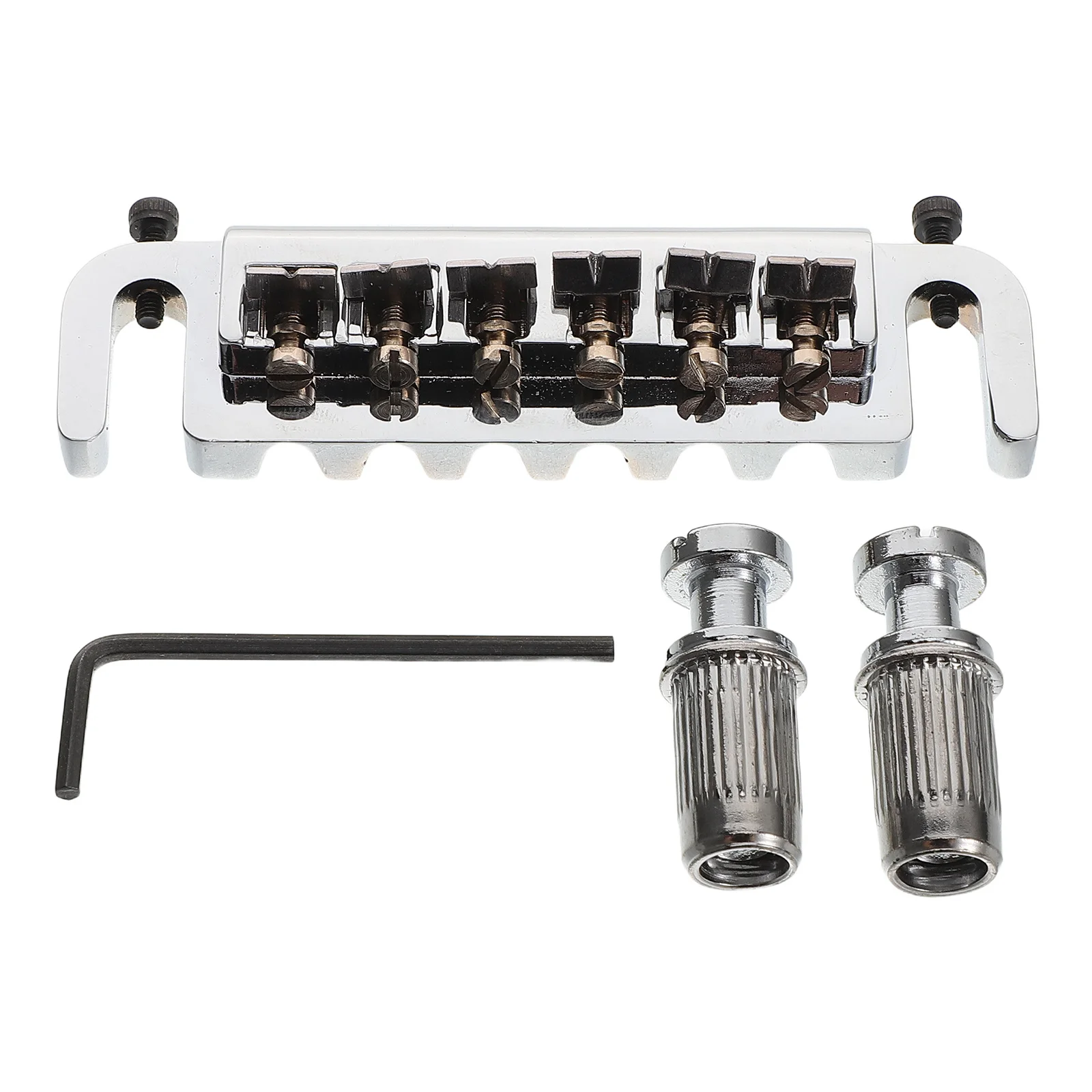 

1 Set Electric Guitar Bridge Tailpiece Replacement High Precision Tuning Stability Resonance Transmission Quick Install Wear