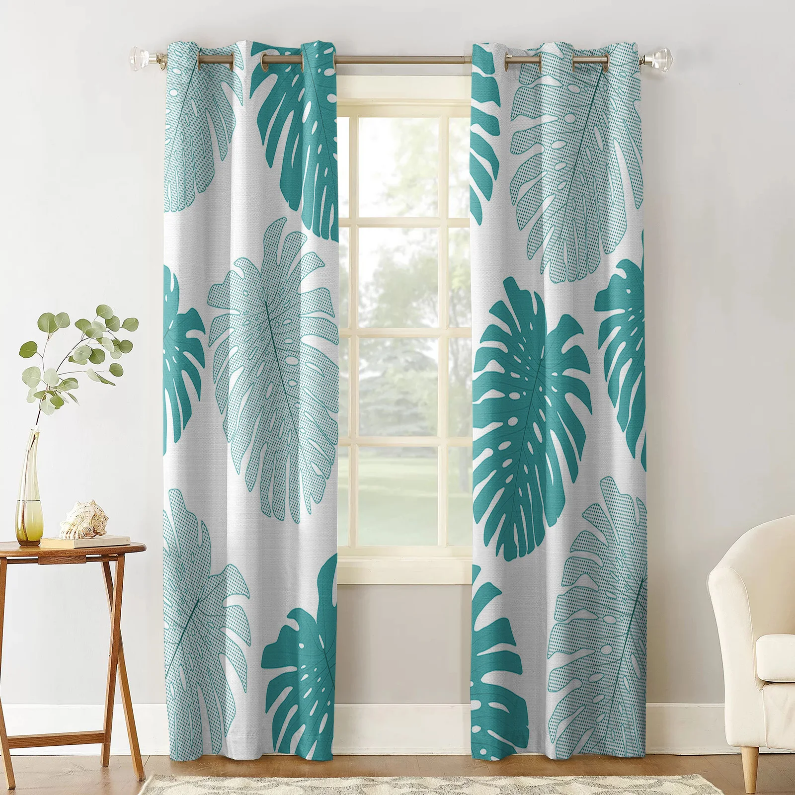 Abstract Bamboo Turtle Back Curtains for Living Room Kids Bedroom Blinds Windows Curtain Balcony Hall Custom Drape Long Cortinas