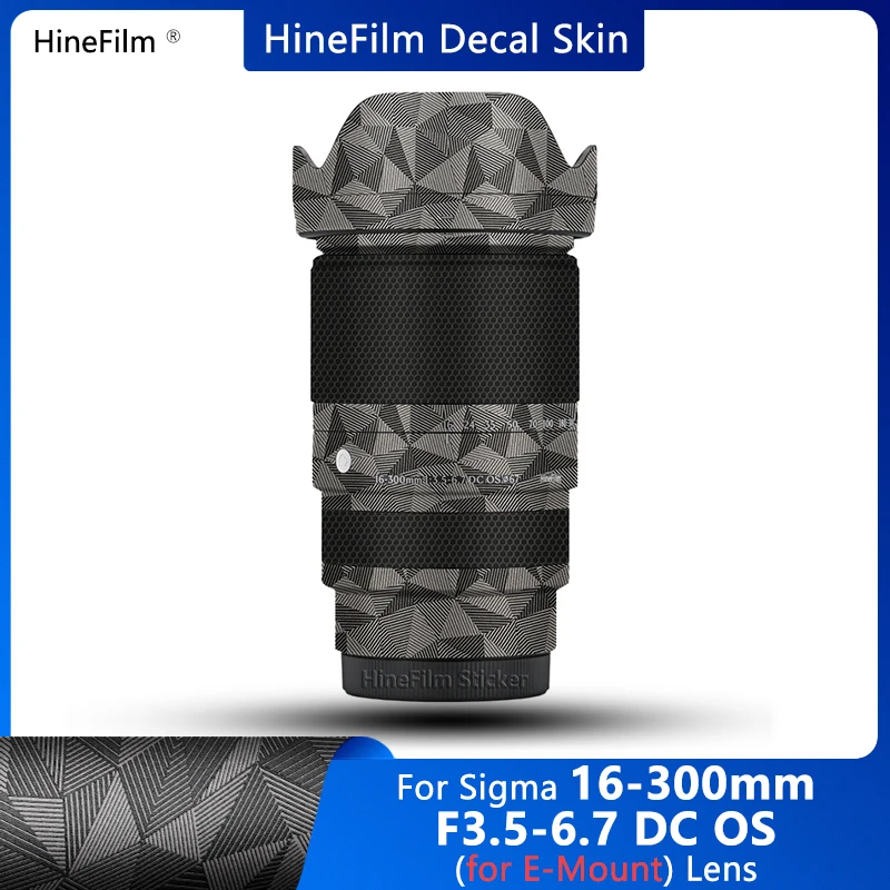 

Hinefilm Skin for Sigma 16300 FE Mount Lens Decal Skin for Sigma 16-300 F3.5-6.7 Lens Wrap Cover 16 300 Sticker Protector Skin