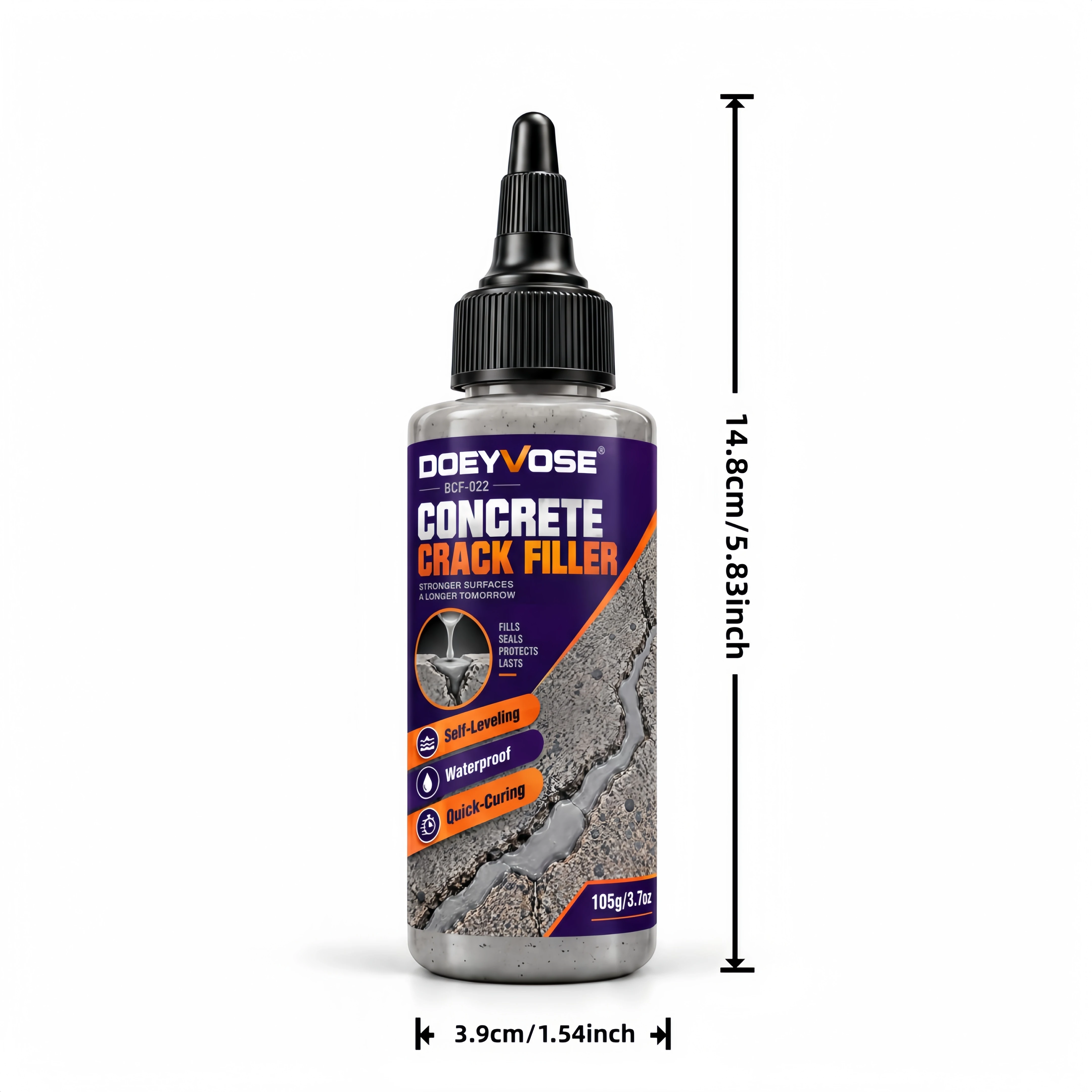 105g Water-based Potting Sealant in Bottle, Eco-friendly Concrete Filler for Hole & Crack Repair