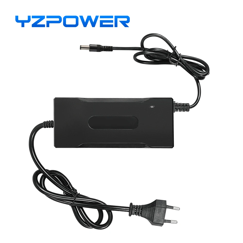 YZPOWER 42V 2A lithium battery charger 10S 36V charger fast charging input 110-240Vac with cooling fan