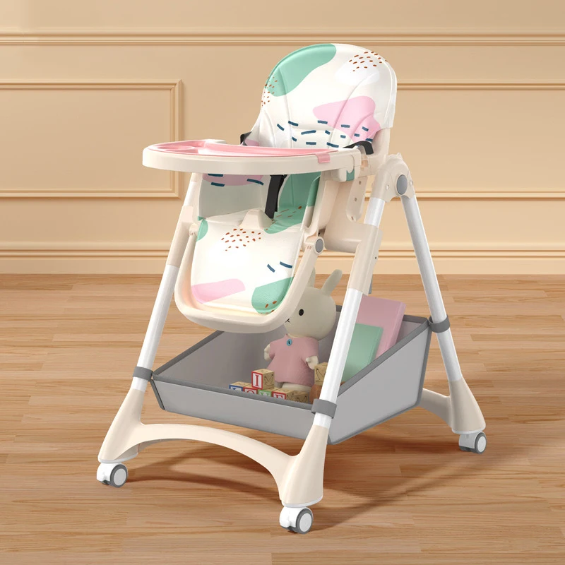 Eco-friendly Infant Portable Feeding Food Highchair 3 in 1 Adjustable Multi-Function Cheap Baby Dining High Chair