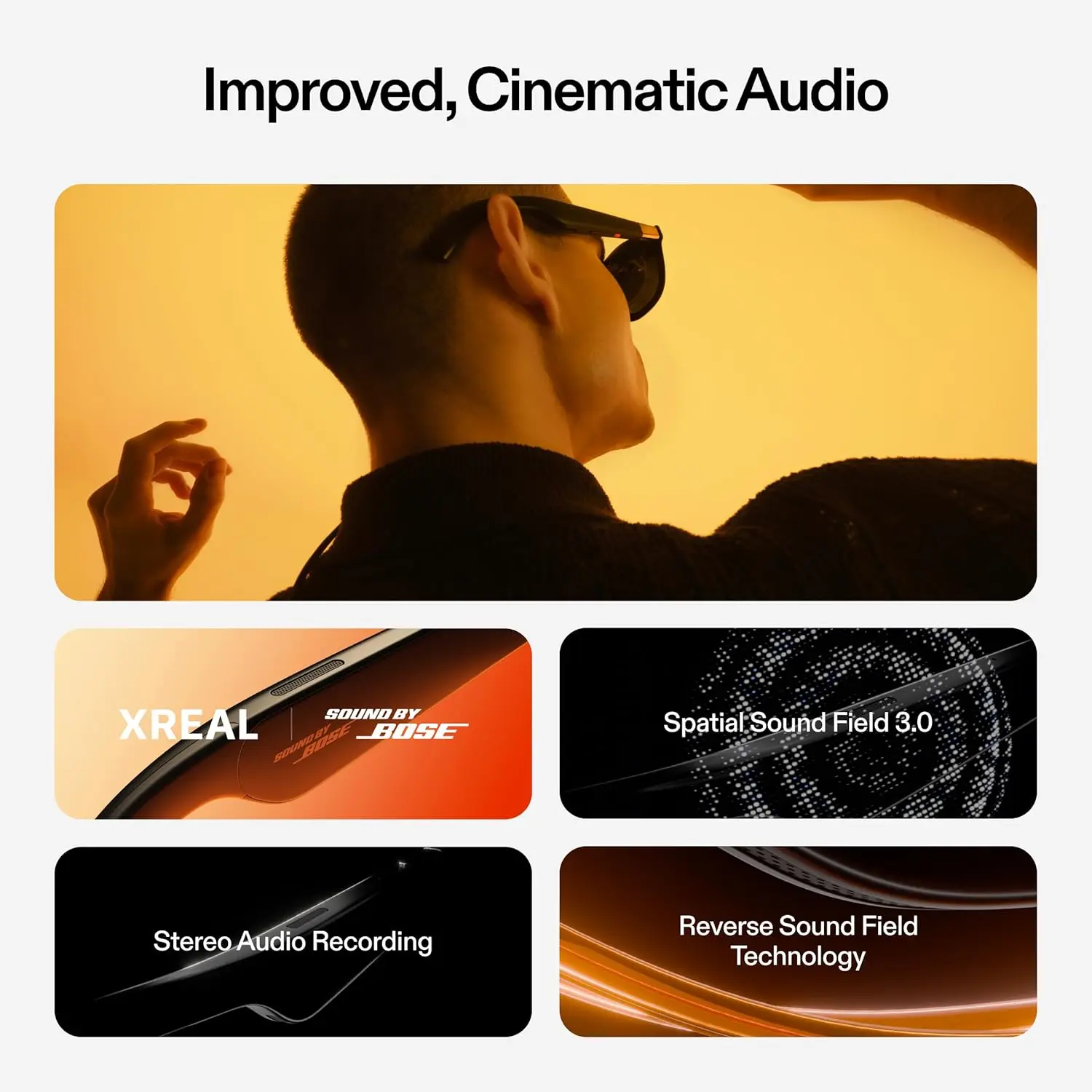 XREAL One AR Smart Glasses 477" HD Screen 3DoF Space Hovering 3D Real Glasses For iPhone Mac Switch PS5 Game Private Cinema new