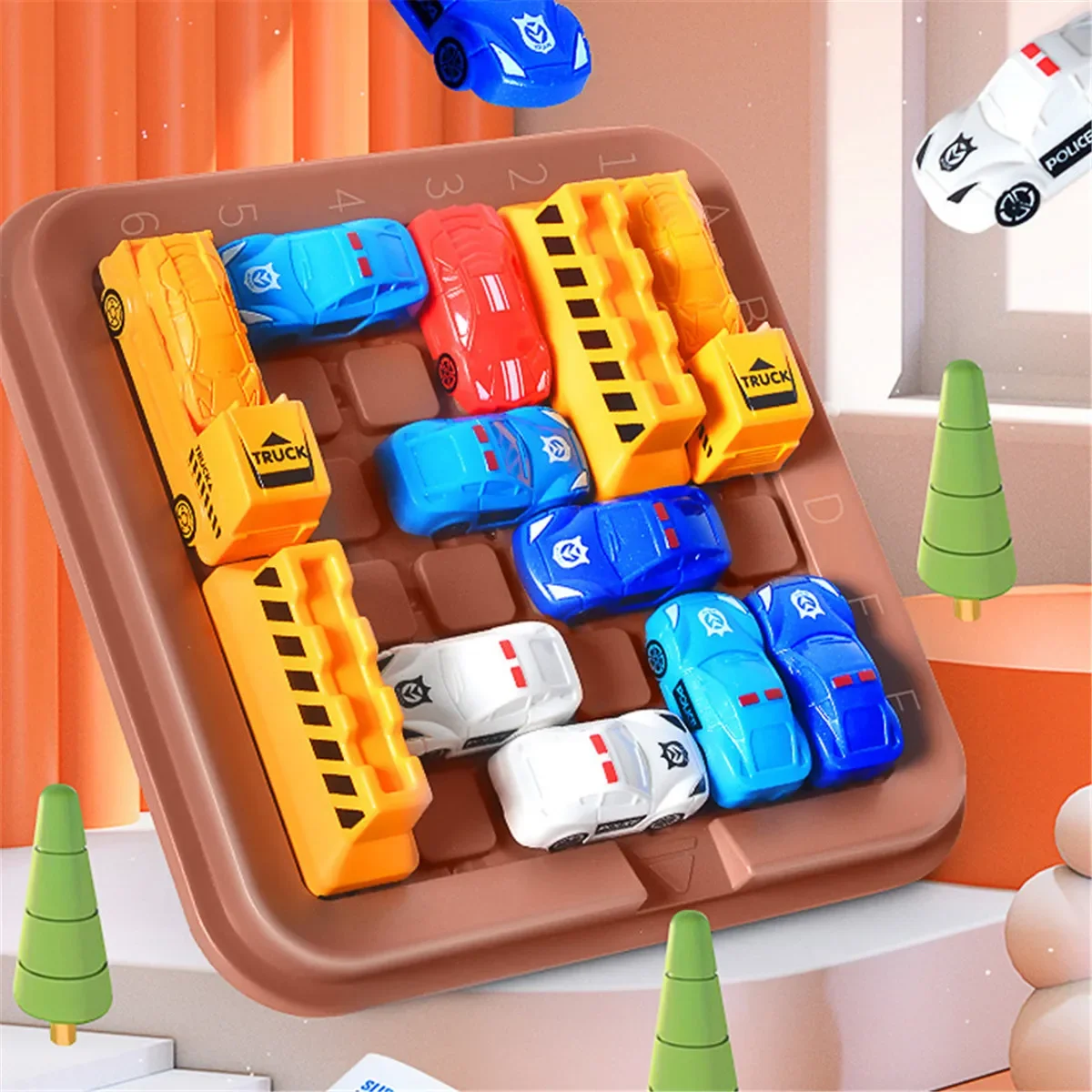 Moving Car Out Of Warehouse Racing Breakout Puzzle Intellectual Development Kids Thinking Training Toy Desktop party games