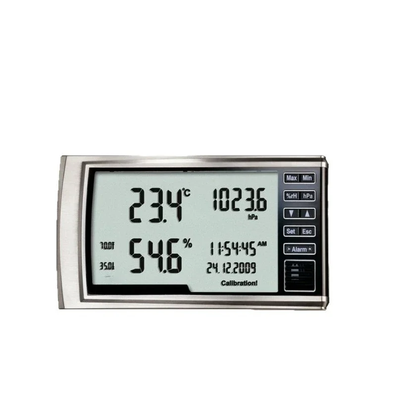 Atmospheric Pressure Gauge Temperature And Humidity Desktop Wall Mount Indoor Climate Monitor with Large Clear Display