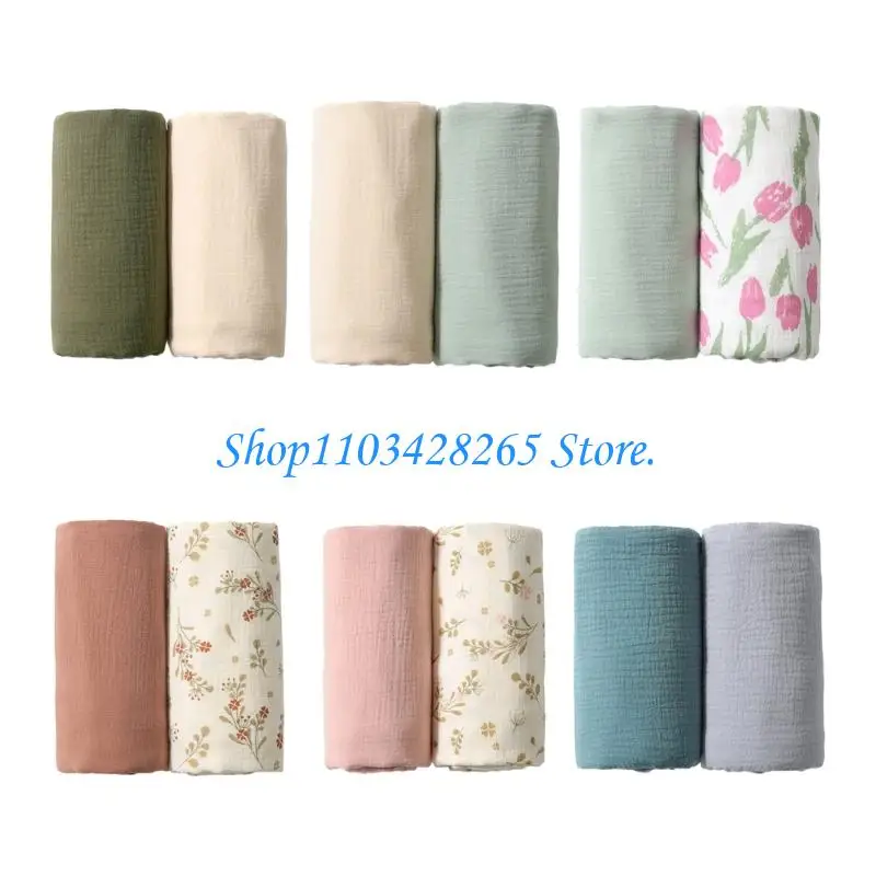 

2 упаковки детских банных полотенец, набор хлопковых быстросохнущих полотенец для новорожденных и чувствительной кожи G2TE