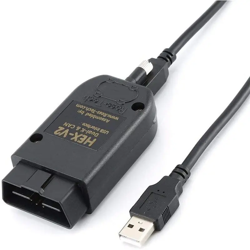 OBD2 Diagnostic HEX V2 VAG Scanner Tool Cable VCDS 25.3 for Skoda for VW Car, VCDS VAG COM Diagnostic Tool