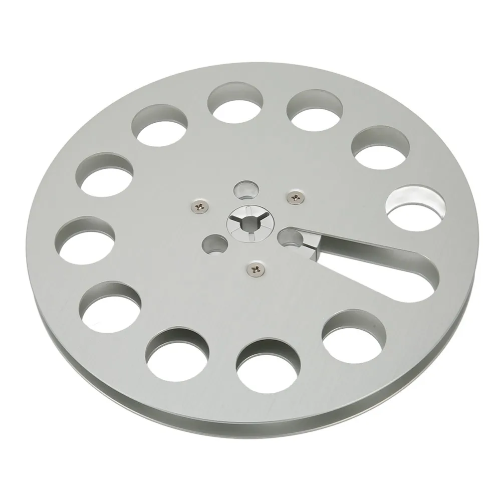 

Wearproof 1/4 7 Inch Empty Tape Reel 11 Holes Aluminum Reel Tape Reel Universal Open Reel for for NAB Sound Tape