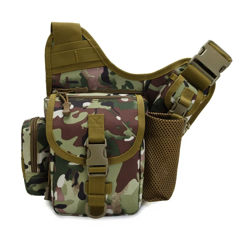 Sports chest outdoor travel bag Camo Cross Cross bag Men's and women's multi-functional travel shoulder crossbody bag Military f