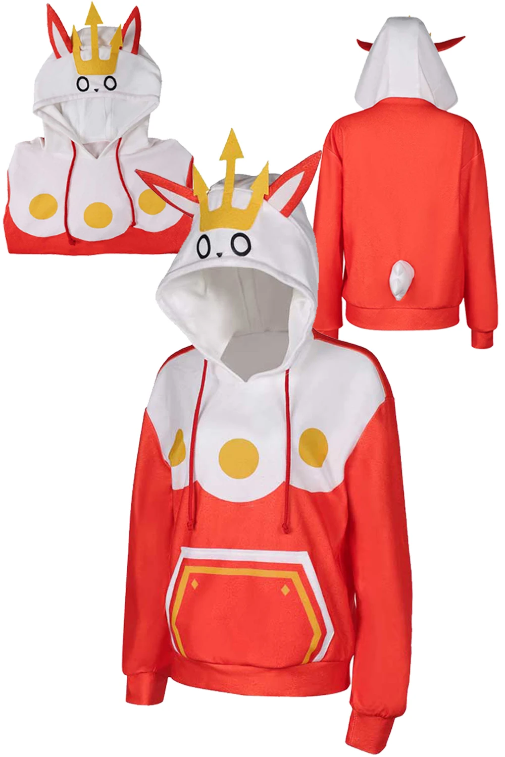 Kingpaca Cosplay Casual Hoodies Kostuum Vrouwen Spel Vriend Cosplay Wereld Roleplay Trui Streetsuits Halloween Party Pak