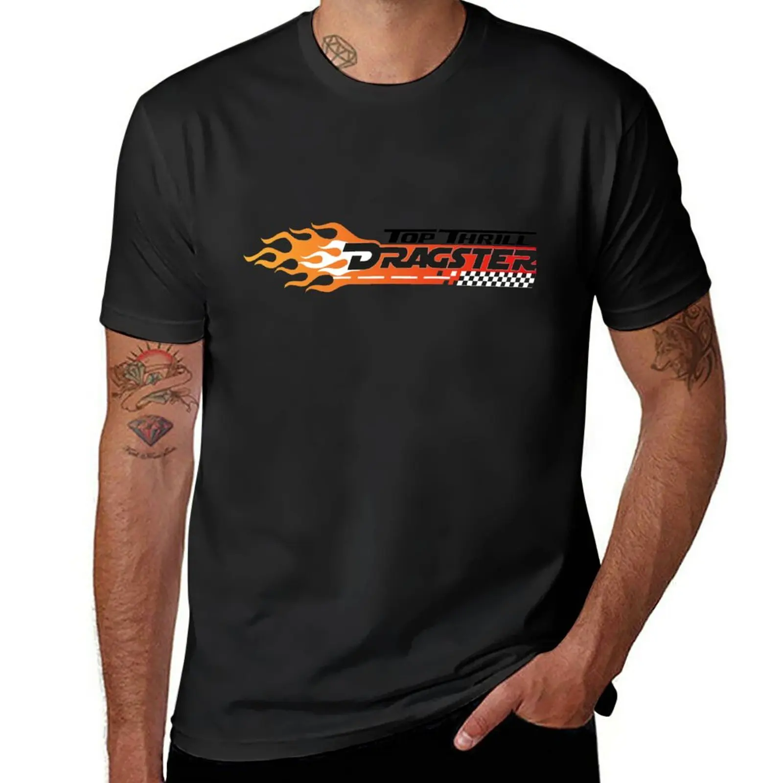 Top Thrill Dragster T-Shirt anime quick-drying vintage tees t shirts for men cotton