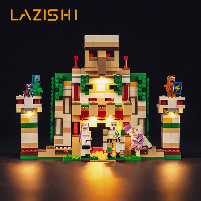 

Lazishi LED light 21250 set is suitable for The Iron Golem Fortress building blocks (only including lighting accessories)