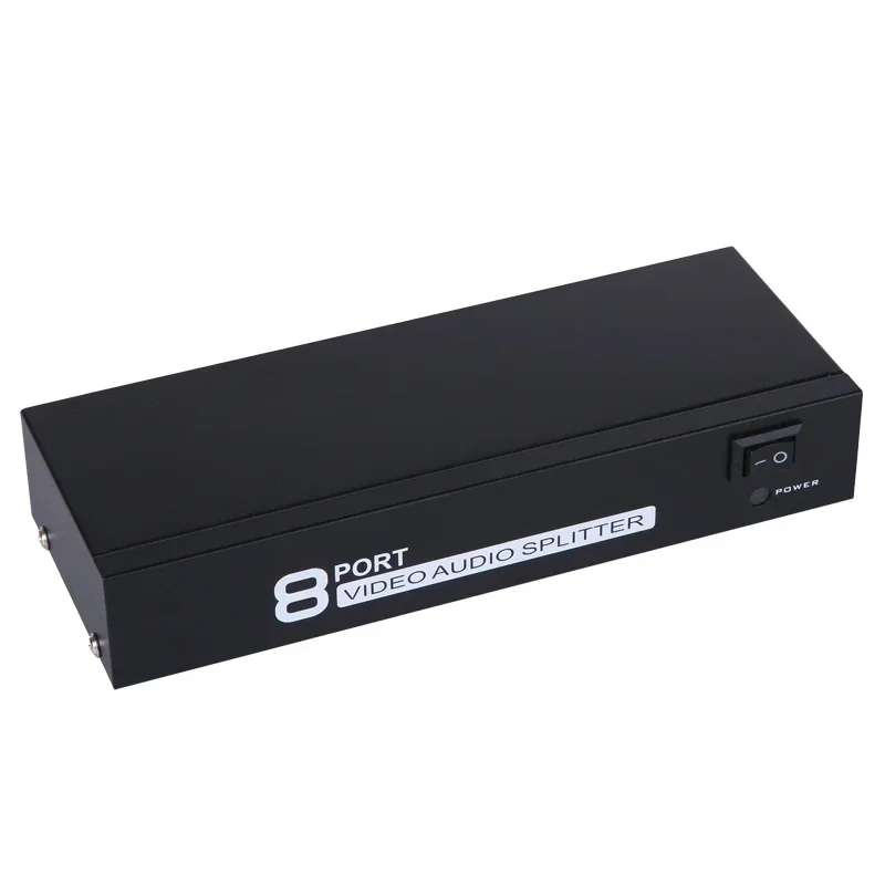 AV Splitter 1x8 1 in 8 Out RCA Audio Video Splitter Vs 8x1 AV Switcher for Wii PS2 Xbox TV Box DVD Player Speaker Amplifier TV view 3