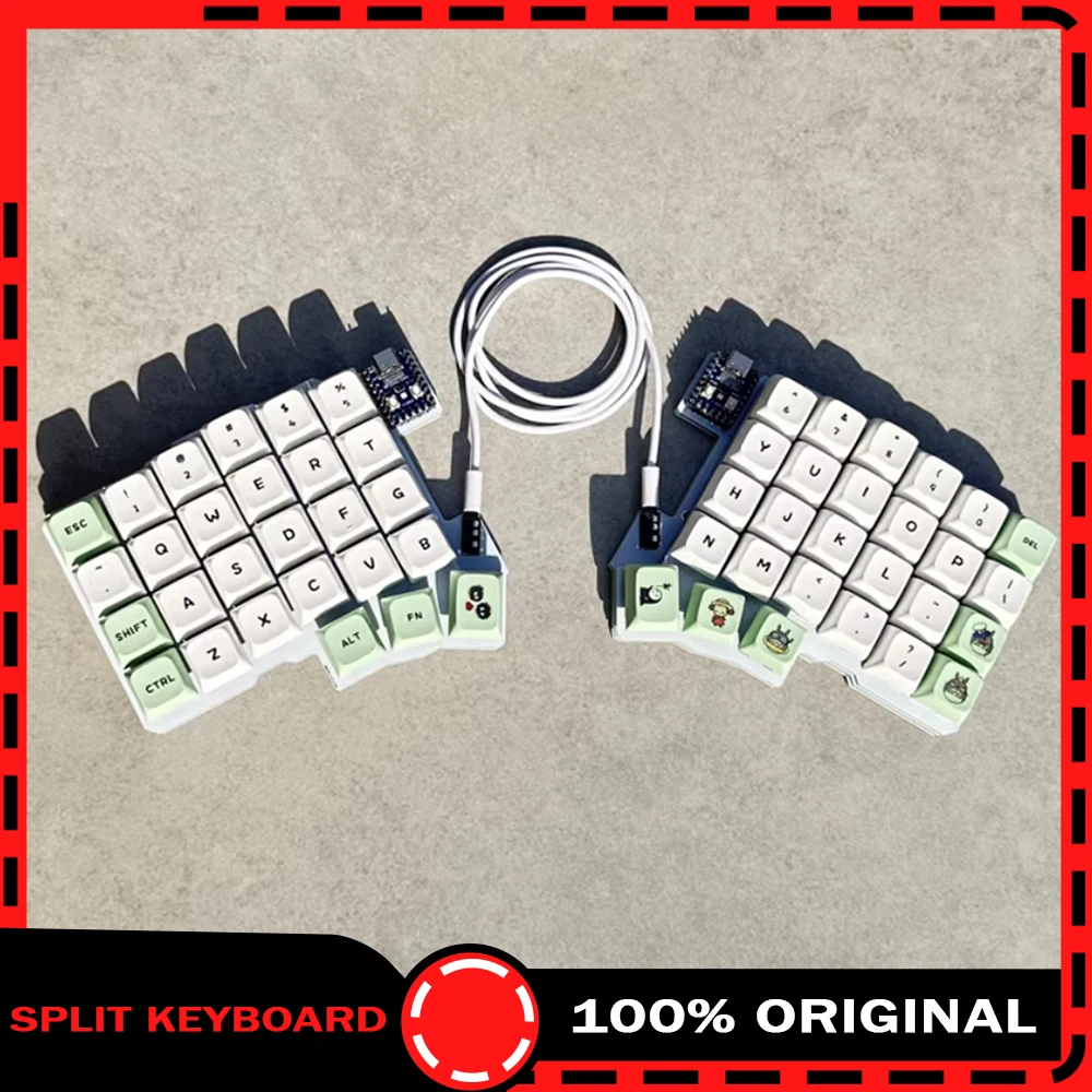 

Silakka54 Split Keyboard Wired Hot Swap Support QMK/VIAL Keyboard Ergonomics RP2040zero Customized PC Gamer Accessories
