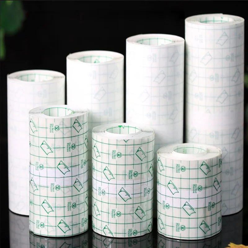 5/7.5/10/15/20CMx10M Medical PU Film Bandage Roll Waterproof Transparent Tattoo Aftercare Film Adhesive Wound Dressing Tape