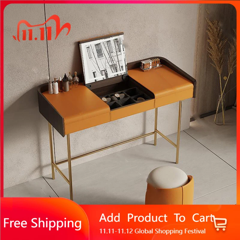 

Large Study Dressing Table European Regale Aesthetic Vintage Creative Vanity Table Organizer Skincare Penteadeira Home Furniture