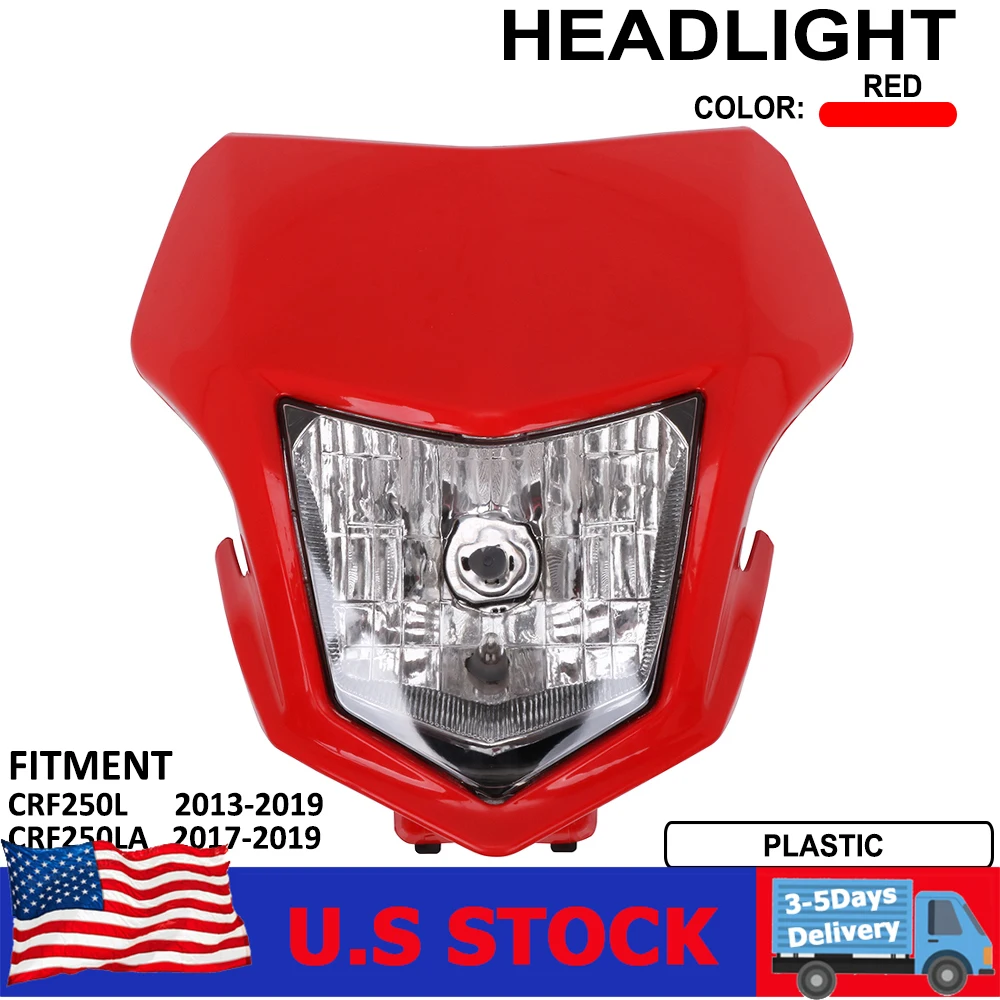 

Motorcycle Headlight Headlamp Head Light Lamp Plastic For HONDA CRF250L 2013-2019 CRF250LA 2017-2019 Motorcycles Accessories