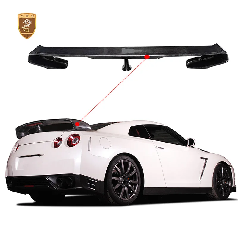 

GTR OEM стиль задний грузовик Spolier крыло для Nissan Dry из углеродного волокна крыша средняя задняя дверь крыло сплиттер обвес комплекты кузова