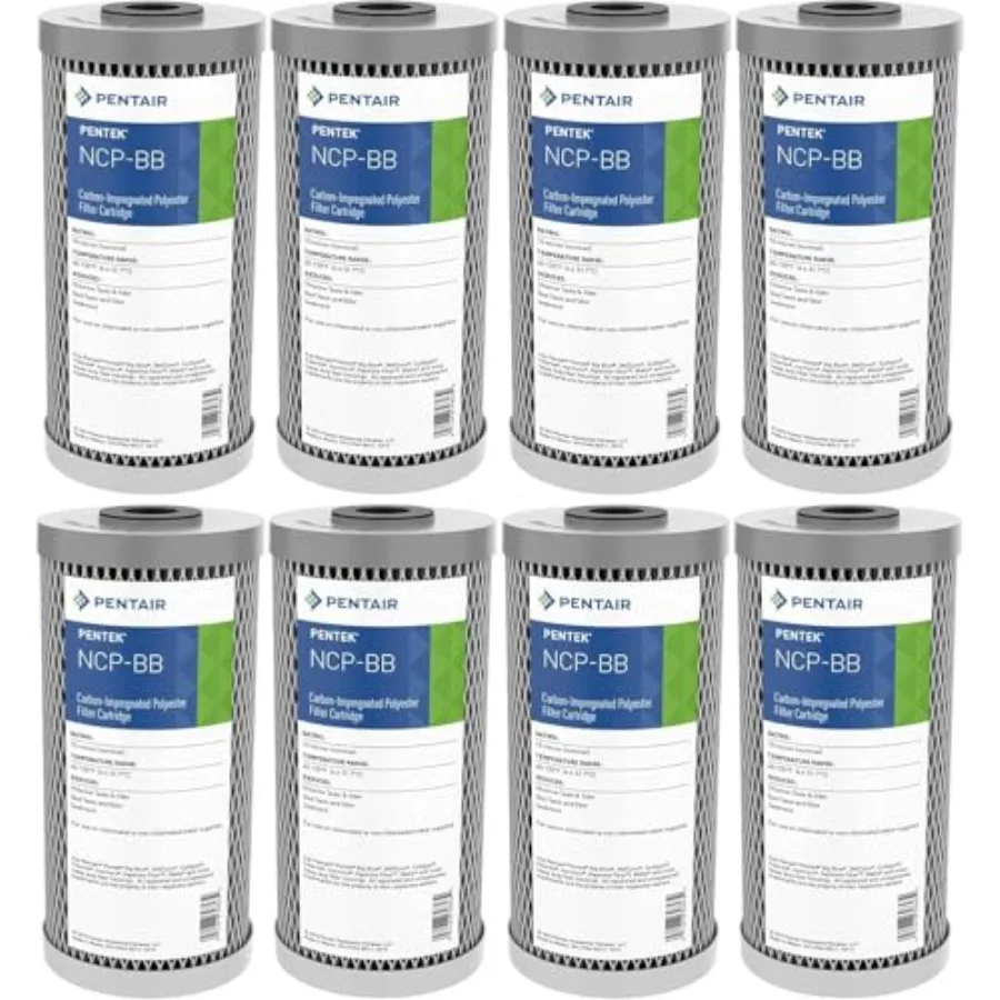 

Угольный фильтр NCP-BB Big Blue, 10 дюймов, для всего дома, без целлюлозы, пропитанный углем, гофрированный картридж