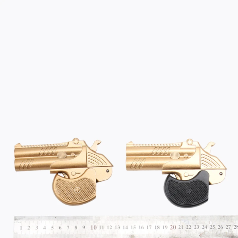 Children Miniature Pocket Pistol Model Folding Alloy Fake Gun Portable Small Pistol Adult Collectibles Toys for Kids Boys Gifts