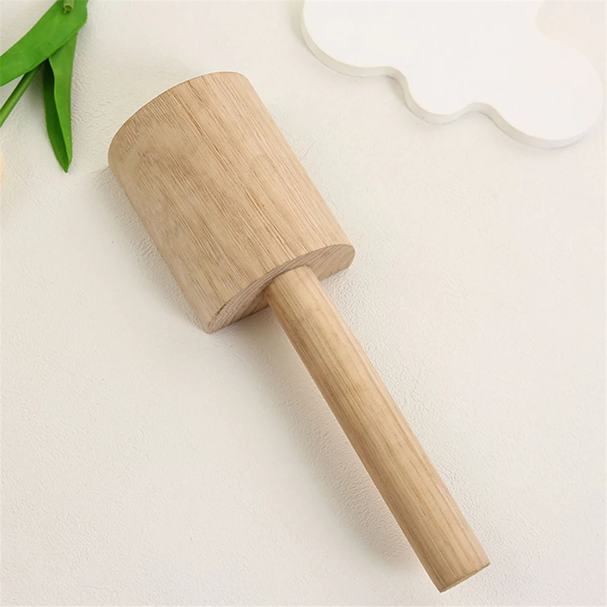 Wooden Pottery Mold with Handle Reusable DIY Smooth Suitable for Clay Pottery Ribs Wooden Shaping Porcelain Cup Tool