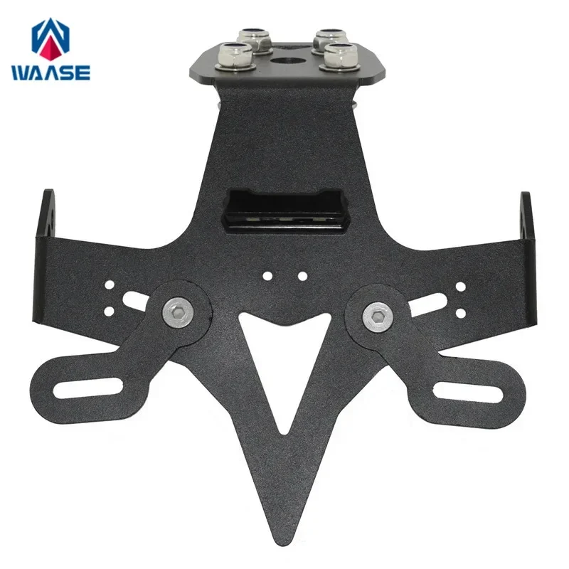 

waase For Kawasaki Ninja ZX-25R ZX25R 2021 2022 2023 2024 License Plate Holder Frame Bracket Tail Tidy with LED Light